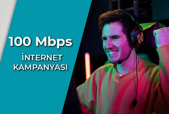 Limitsiz 100 Mbps Fiber İnternet
