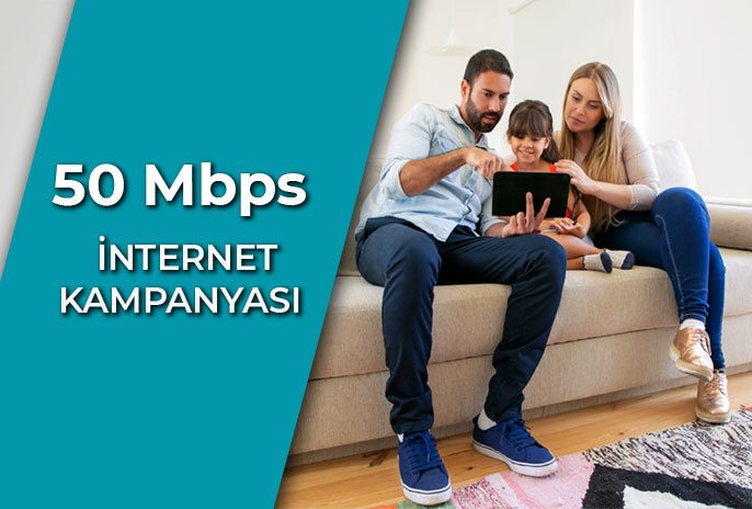 Limitsiz 50 Mbps Adsl Vdsl İnternet